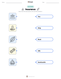 Insurance printable worksheet for kids
