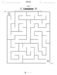 Limestone printable worksheet preview