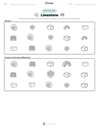 Limestone printable worksheet preview