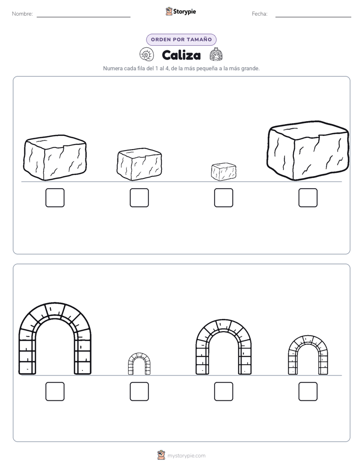 Orden de Tamaños