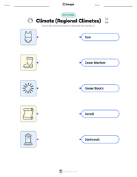 Climate (Regional Climates) printable worksheet for kids