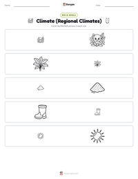 Climate (Regional Climates) printable worksheet preview