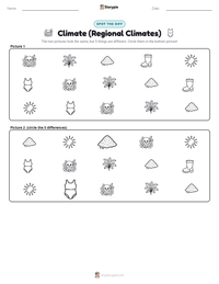 Climate (Regional Climates) printable worksheet preview