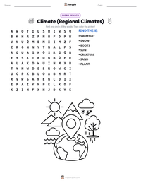 Climate (Regional Climates) printable worksheet preview