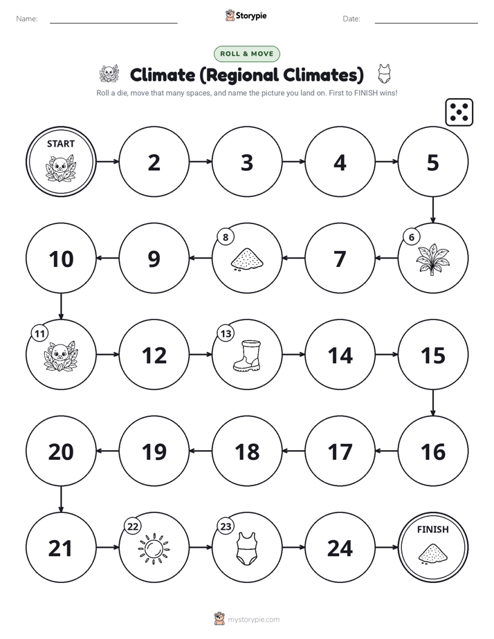 Roll & Move Game