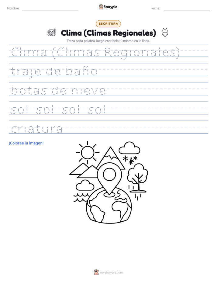 Práctica de Escritura