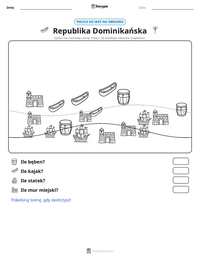 Podgląd drukowalnego arkusza ćwiczeń Republika Dominikańska