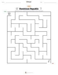 Dominican Republic printable worksheet preview