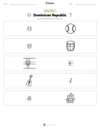 Dominican Republic printable worksheet preview