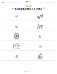 Podgląd drukowalnego arkusza ćwiczeń Republika Dominikańska