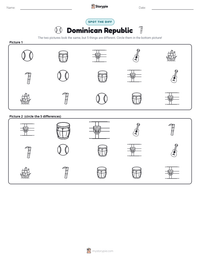 Dominican Republic printable worksheet preview