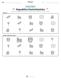 Podgląd drukowalnego arkusza ćwiczeń Republika Dominikańska