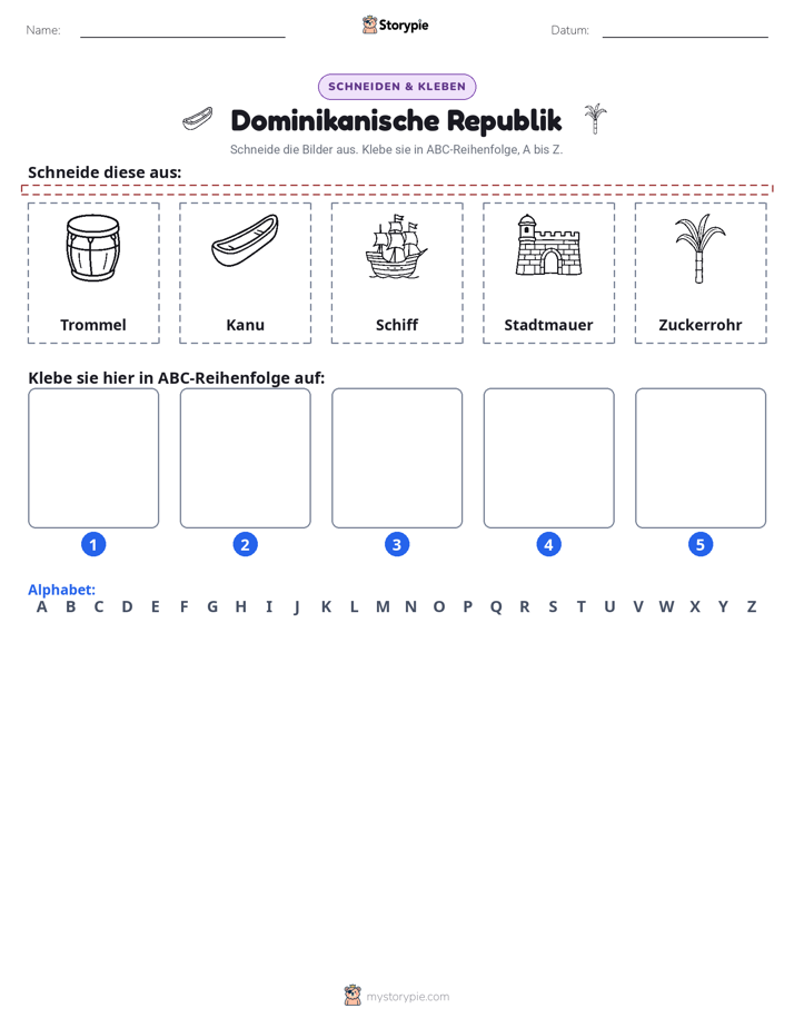 Schneiden & Einfügen Alphabet