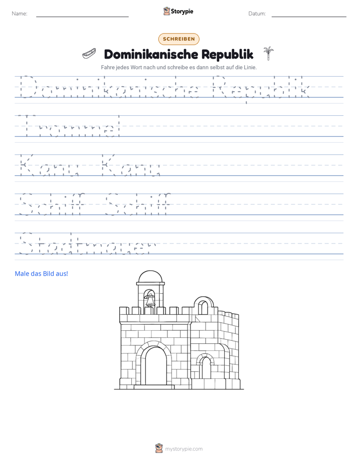 Schreibübung