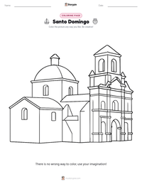 Santo Domingo printable worksheet preview