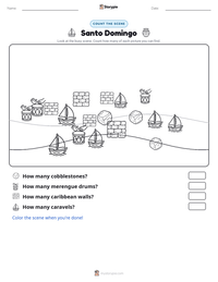 Santo Domingo printable worksheet preview