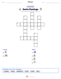 Santo Domingo printable worksheet preview