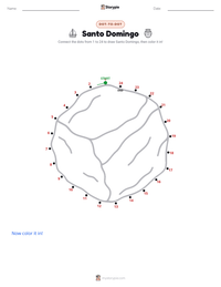 Santo Domingo printable worksheet preview