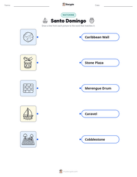 Santo Domingo printable worksheet preview