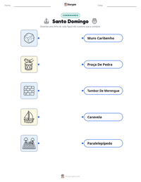 Prévia da folha de atividades imprimível Santo Domingo
