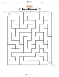 Santo Domingo druckbare Arbeitsblatt Vorschau