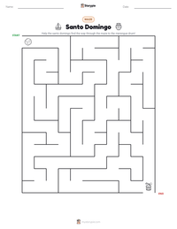 Santo Domingo printable worksheet preview
