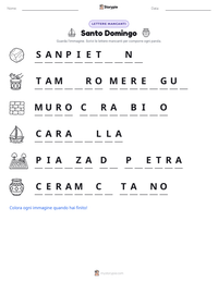 Anteprima della scheda stampabile di Santo Domingo