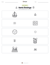 Santo Domingo printable worksheet preview