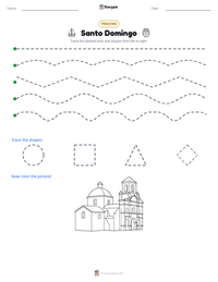 Santo Domingo printable worksheet preview