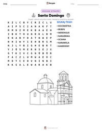 Podgląd drukowalnego arkusza ćwiczeń Santo Domingo