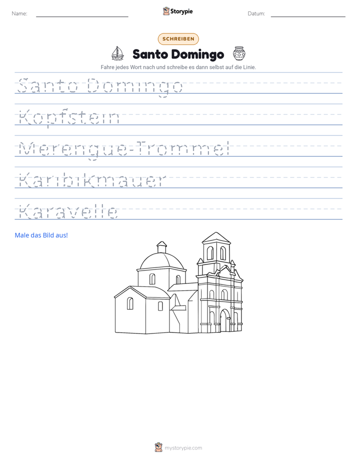 Schreibübung