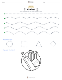 Cricket printable worksheet preview