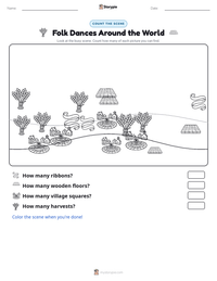 Folk Dances Around the World printable worksheet preview