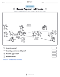 Anteprima della scheda stampabile di Danze Popolari nel Mondo