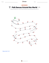 Folk Dances Around the World printable worksheet preview
