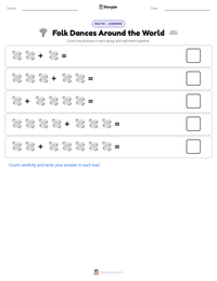 Folk Dances Around the World printable worksheet preview