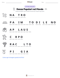 Anteprima della scheda stampabile di Danze Popolari nel Mondo