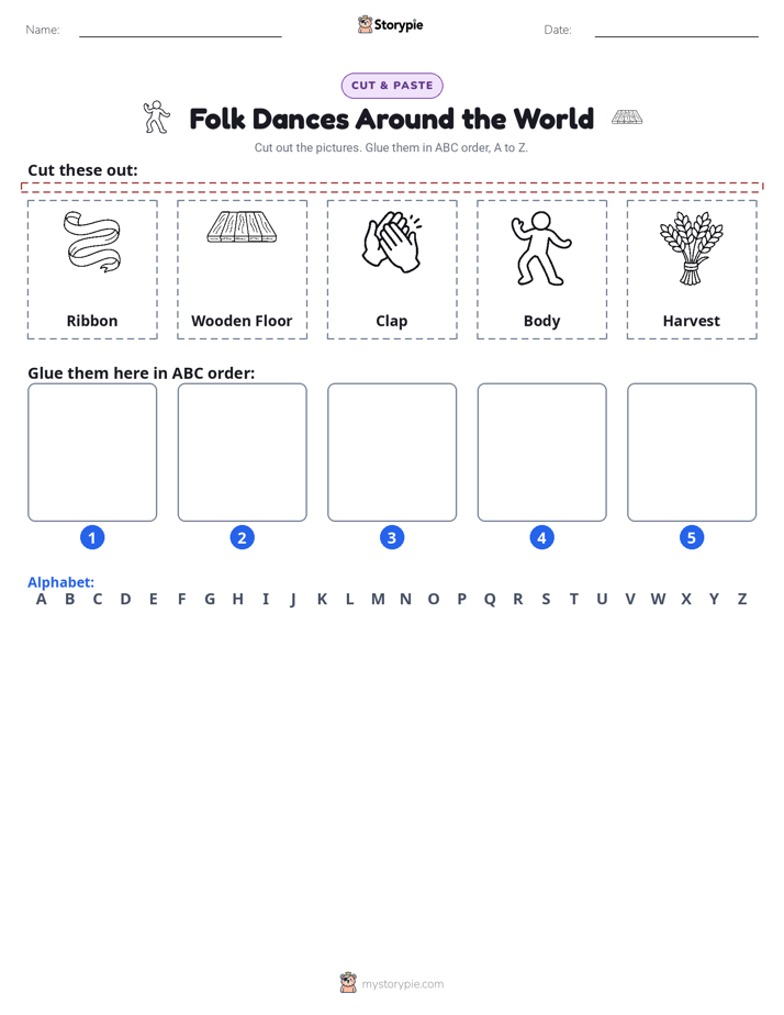 Cut & Paste Alphabet