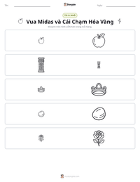 Xem trước tài liệu in sẵn Vua Midas và Cái Chạm Hóa Vàng