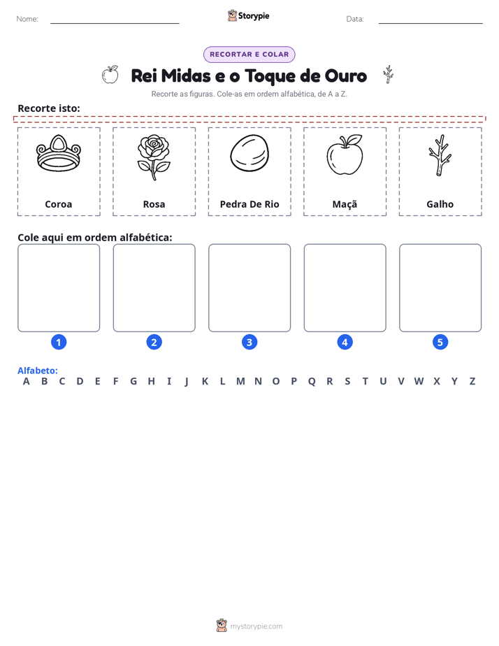 Recortar & Colar Alfabeto