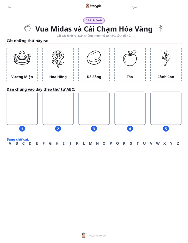 Cắt & Dán Chữ Cái