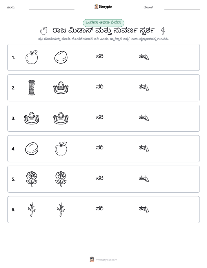 ಒಂದೇ ಅಥವಾ ವಿಭಿನ್ನ