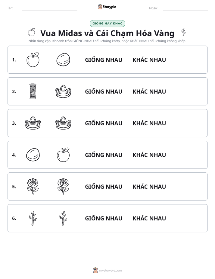 Giống Hay Khác