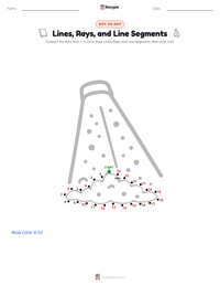 Lines, Rays, and Line Segments printable worksheet preview