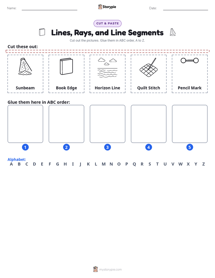 Cut & Paste Alphabet