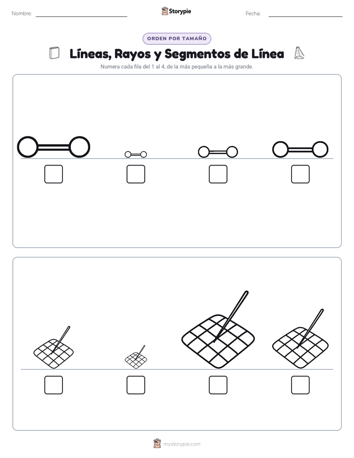 Orden de Tamaños