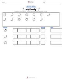 My Family printable worksheet preview