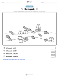 Springseil druckbare Arbeitsblatt Vorschau