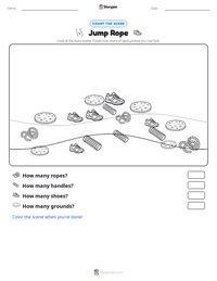 Jump Rope printable worksheet preview