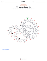 Jump Rope printable worksheet preview